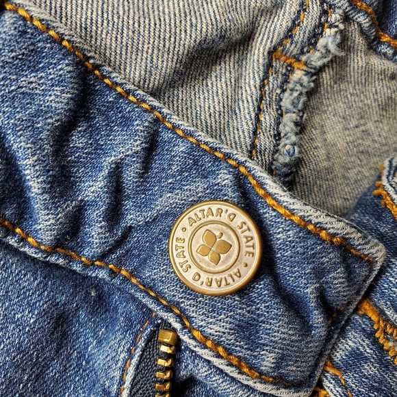 altar'd state size 26 distressed faded women's blue jeans EUC - Picture 9 of 16